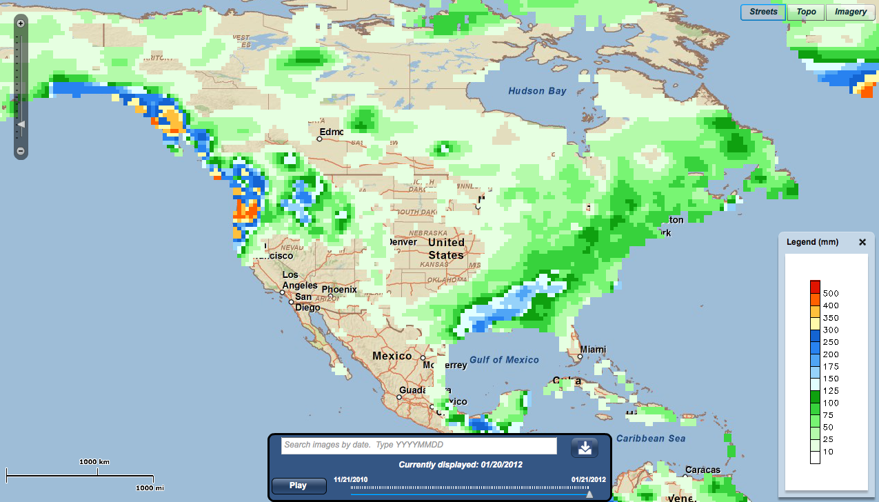 Welcome to the Climate Prediction Center GIS Portal Application.